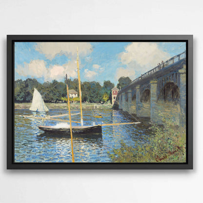 The Bridge at Argenteuil by Claude Monet | Claude Monet Wall Art Prints - The Canvas Hive