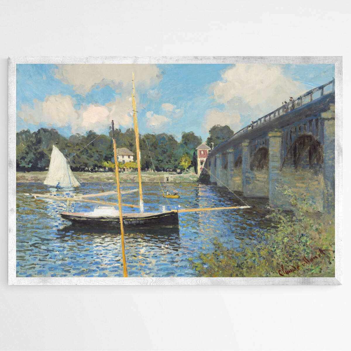 The Bridge at Argenteuil by Claude Monet | Claude Monet Wall Art Prints - The Canvas Hive