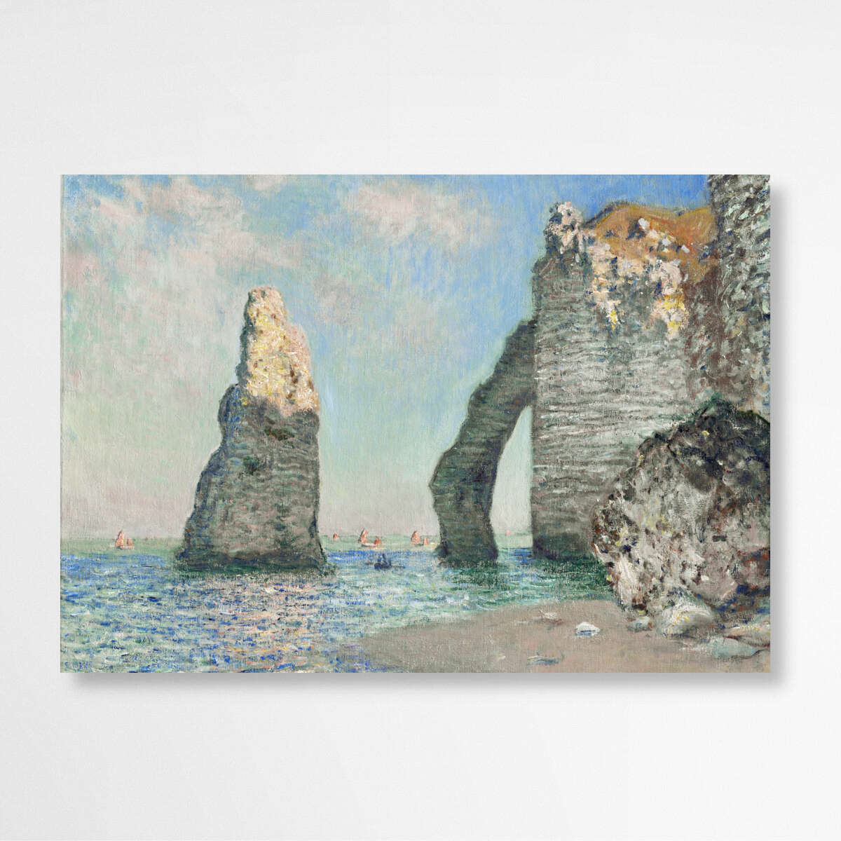 The Cliffs at Etretat by Claude Monet | Claude Monet Wall Art Prints - The Canvas Hive