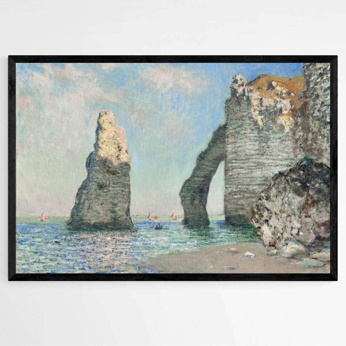 The Cliffs at Etretat by Claude Monet | Claude Monet Wall Art Prints - The Canvas Hive
