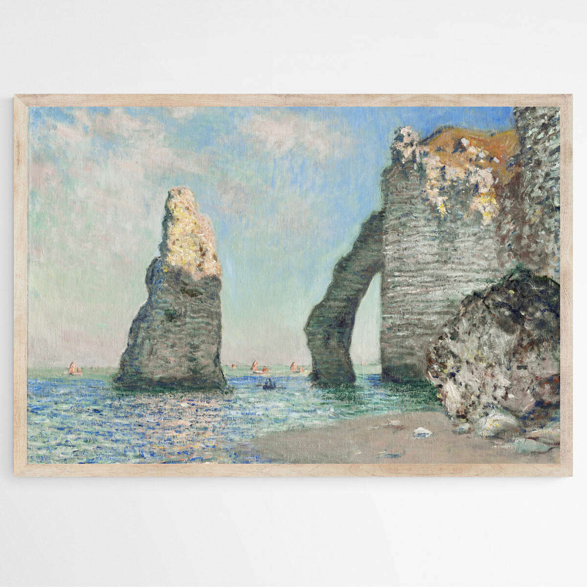 The Cliffs at Etretat by Claude Monet | Claude Monet Wall Art Prints - The Canvas Hive