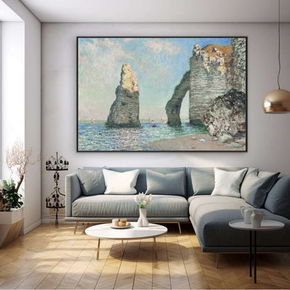 The Cliffs at Etretat by Claude Monet | Claude Monet Wall Art Prints - The Canvas Hive