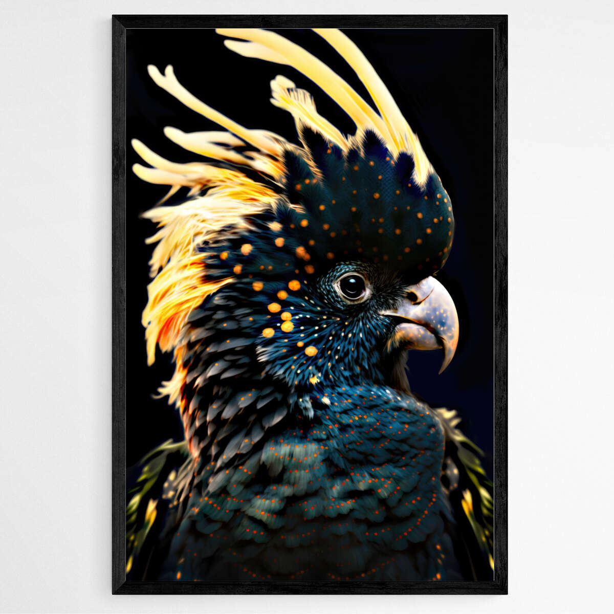 The Enigmatic Black Cockatoo | Animals Wall Art Prints - The Canvas Hive