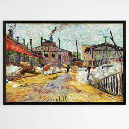 The Factory by Vincent Van Gogh | Vincent Van Gogh Wall Art Prints - The Canvas Hive
