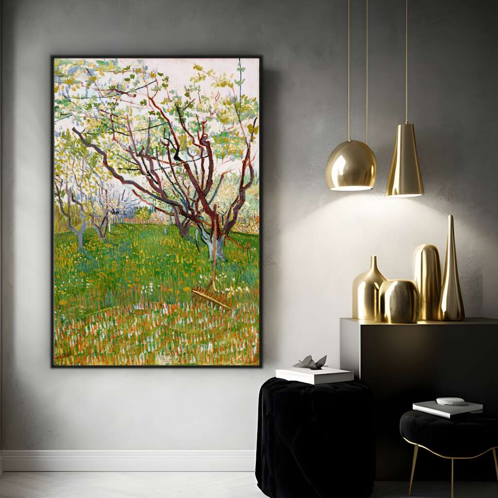 The Flowering Orchard by Vincent Van Gogh | Vincent Van Gogh Wall Art Prints - The Canvas Hive