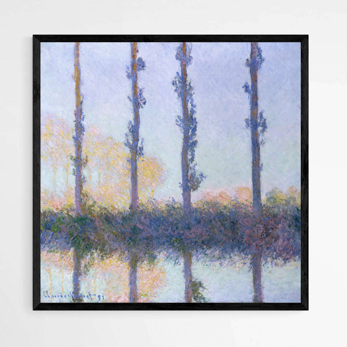 The Four Trees by Claude Monet | Claude Monet Wall Art Prints - The Canvas Hive