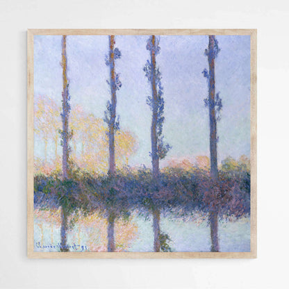 The Four Trees by Claude Monet | Claude Monet Wall Art Prints - The Canvas Hive
