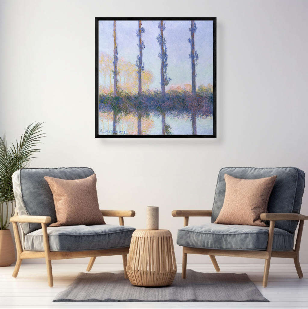 The Four Trees by Claude Monet | Claude Monet Wall Art Prints - The Canvas Hive