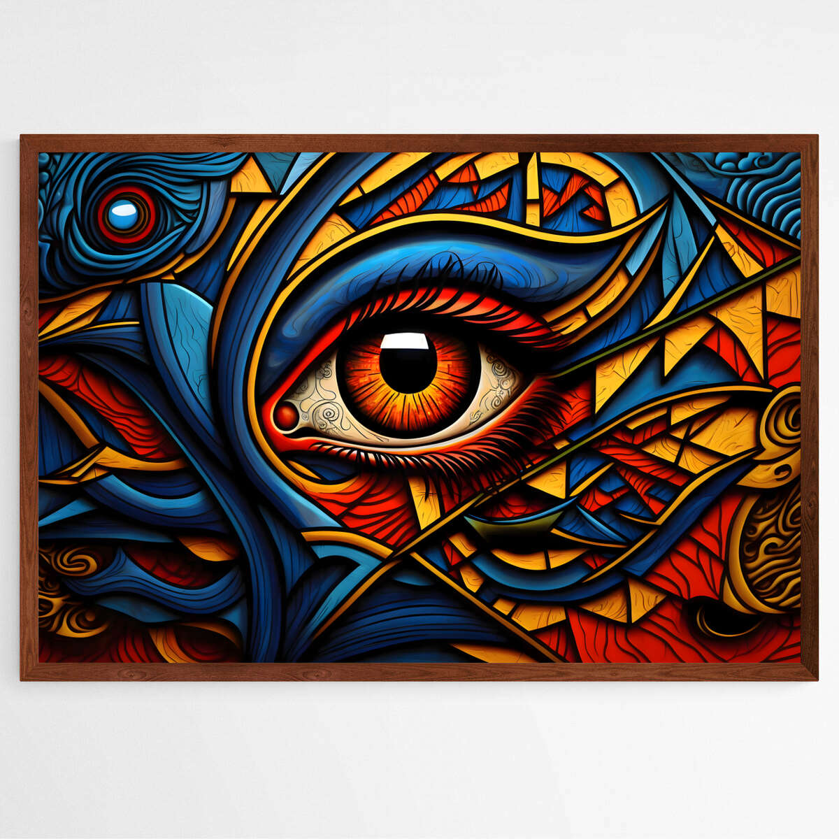 The Gaze of the Woodcut | Abstract Wall Art Prints - The Canvas Hive