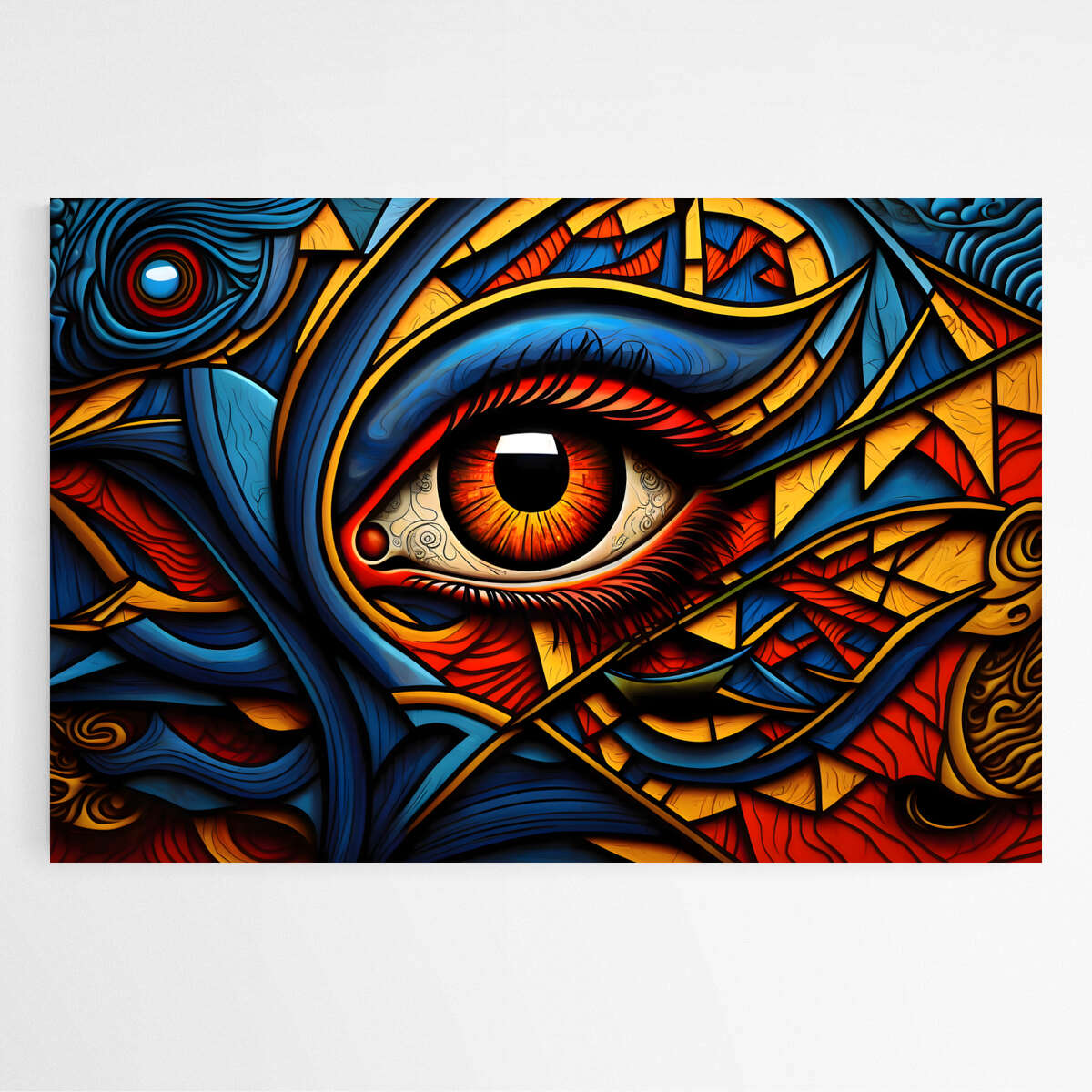 The Gaze of the Woodcut | Abstract Wall Art Prints - The Canvas Hive