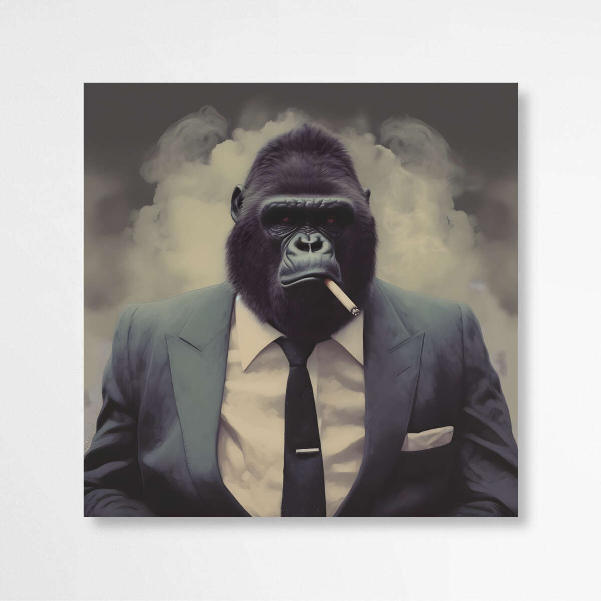 The Gorilla Silverback Suit | Animals Wall Art Prints - The Canvas Hive