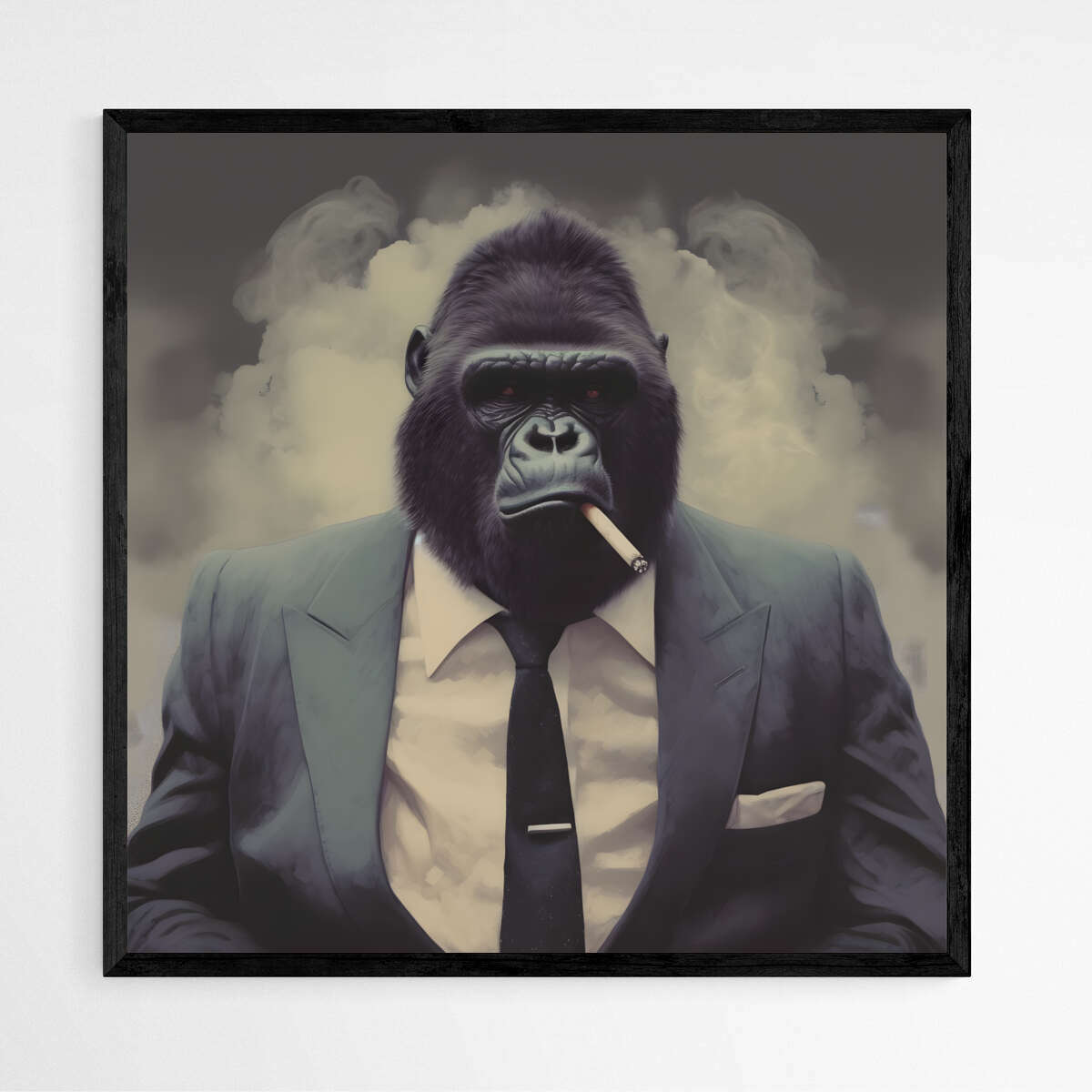 The Gorilla Silverback Suit | Animals Wall Art Prints - The Canvas Hive