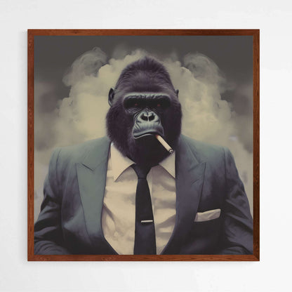 The Gorilla Silverback Suit | Animals Wall Art Prints - The Canvas Hive