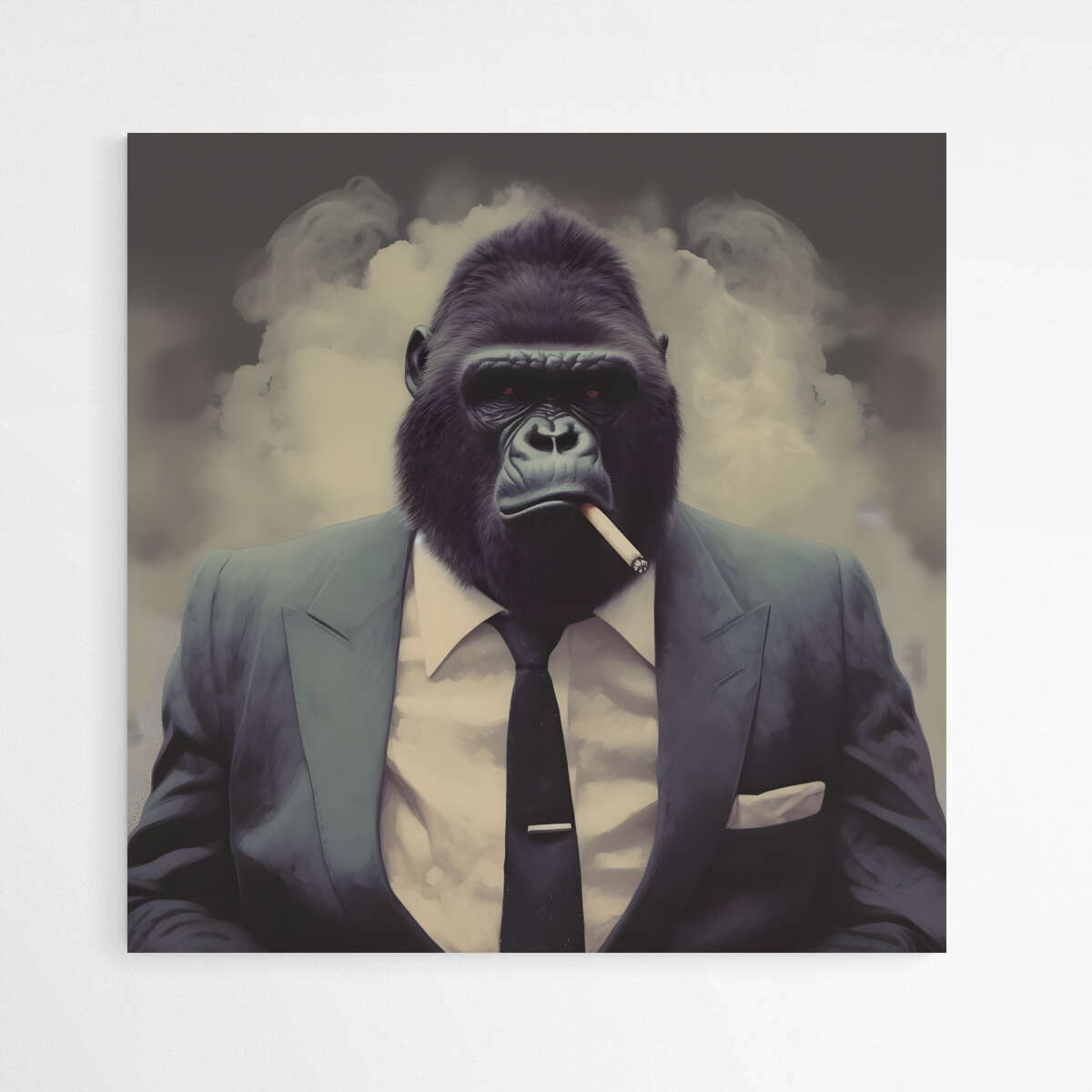 The Gorilla Silverback Suit | Animals Wall Art Prints - The Canvas Hive