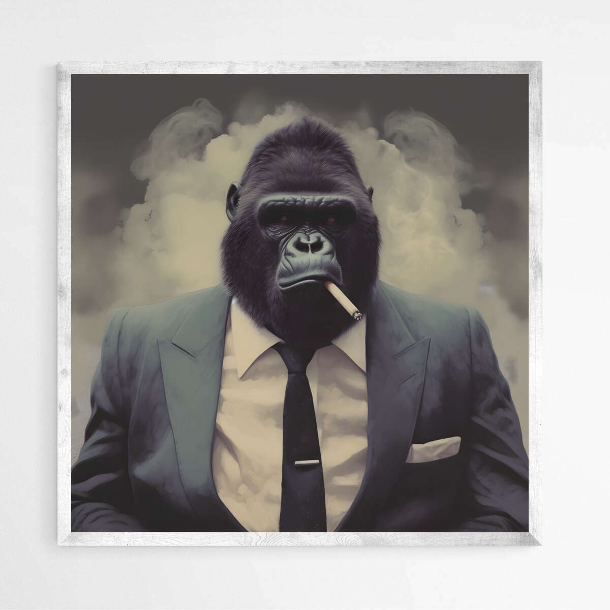 The Gorilla Silverback Suit | Animals Wall Art Prints - The Canvas Hive