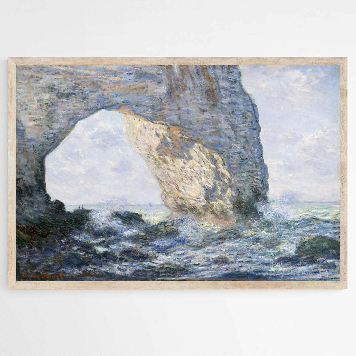 The Manneporte by Claude Monet | Claude Monet Wall Art Prints - The Canvas Hive