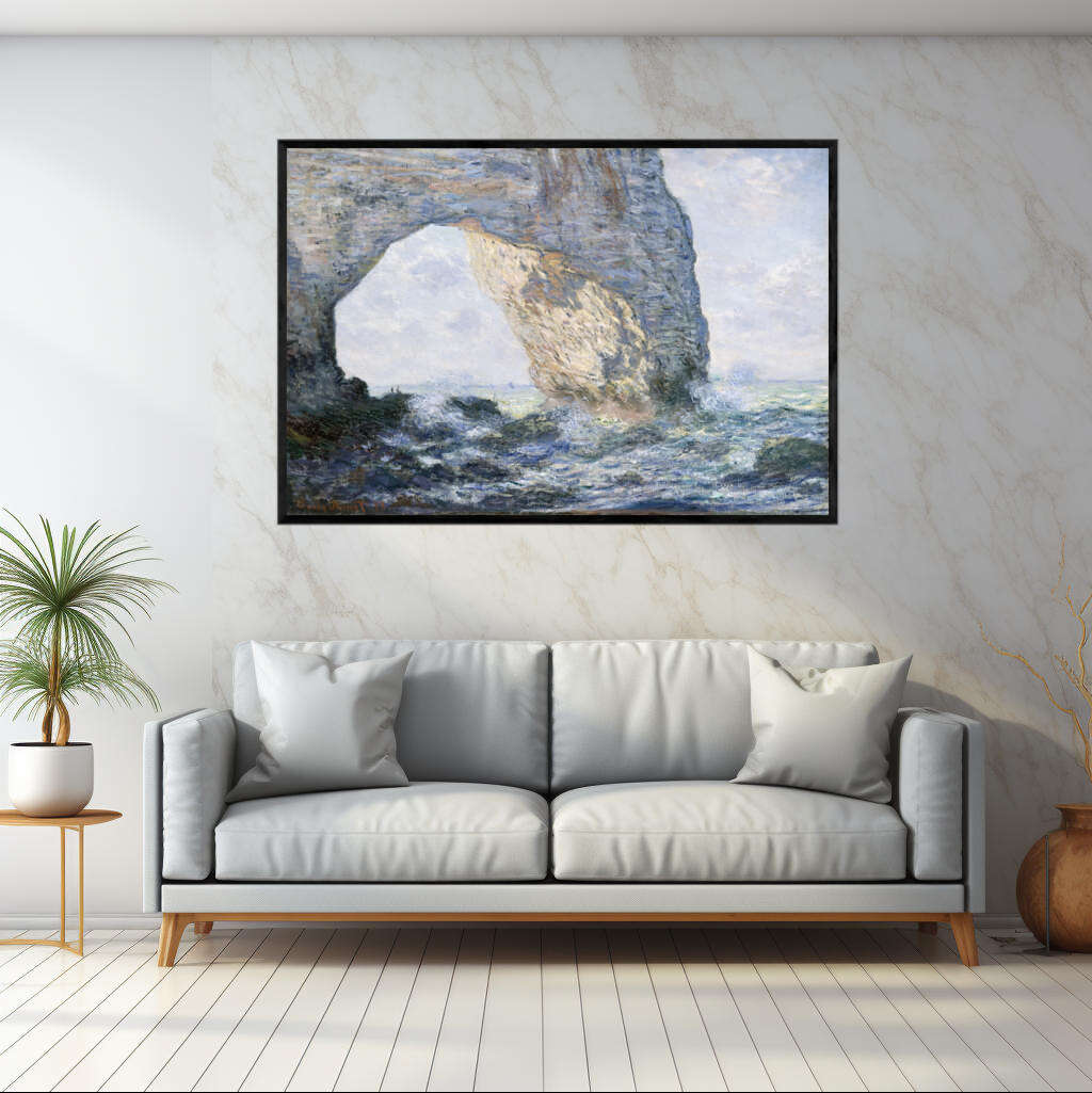 The Manneporte by Claude Monet | Claude Monet Wall Art Prints - The Canvas Hive