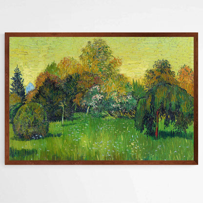 The Poet's Garden by Vincent Van Gogh | Vincent Van Gogh Wall Art Prints - The Canvas Hive