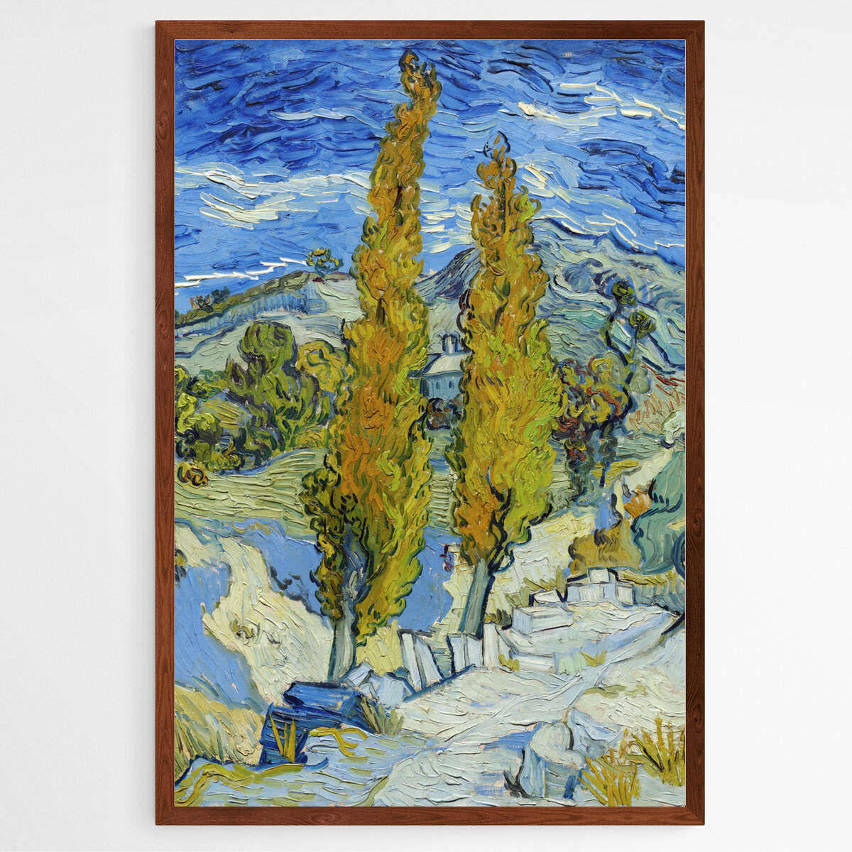 The Poplars at Saint-Remy by Vincent Van Gogh | Vincent Van Gogh Wall Art Prints - The Canvas Hive
