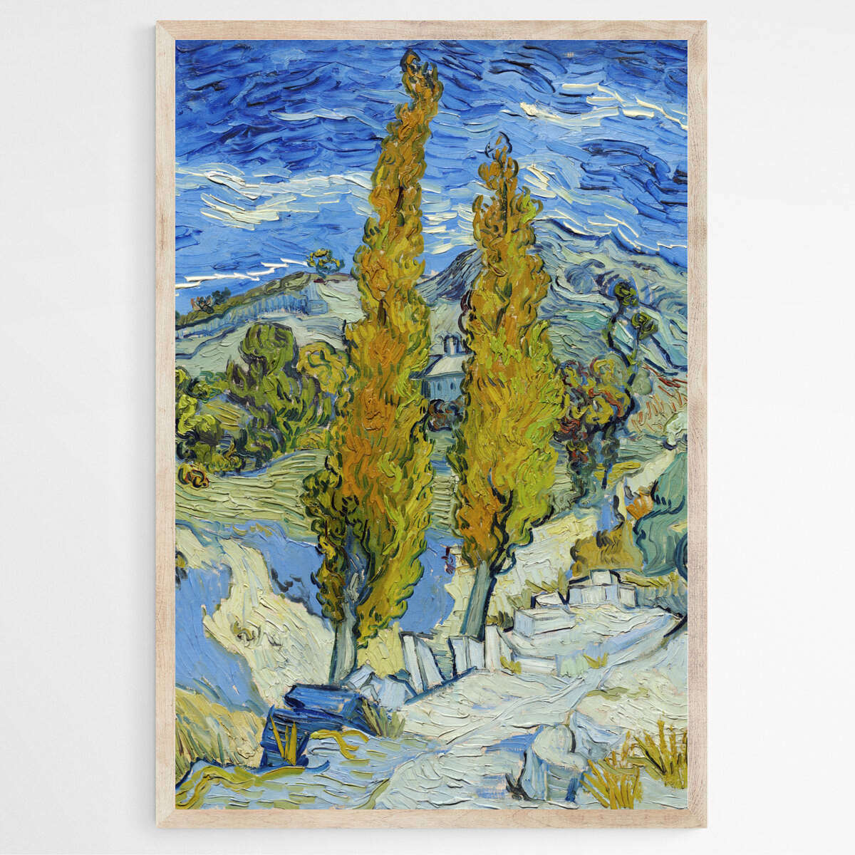 The Poplars at Saint-Remy by Vincent Van Gogh | Vincent Van Gogh Wall Art Prints - The Canvas Hive