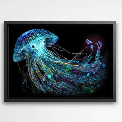 The Raiden Jelly Fish | Sea Life Wall Art Prints - The Canvas Hive