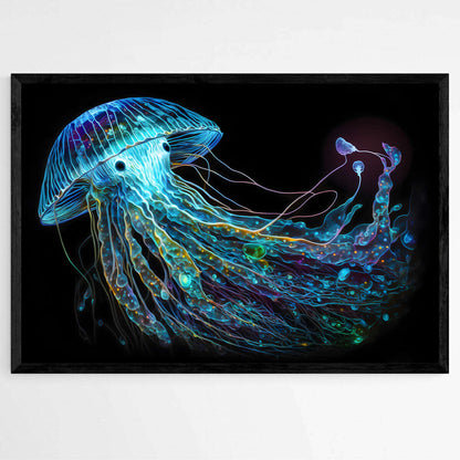 The Raiden Jelly Fish | Sea Life Wall Art Prints - The Canvas Hive