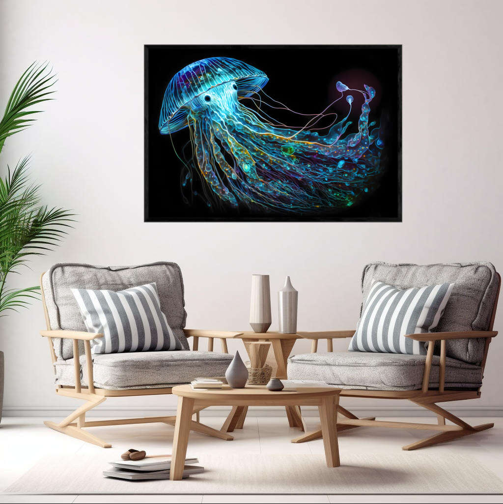 The Raiden Jelly Fish | Sea Life Wall Art Prints - The Canvas Hive