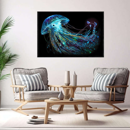 The Raiden Jelly Fish | Sea Life Wall Art Prints - The Canvas Hive