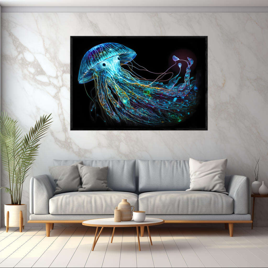 The Raiden Jelly Fish | Sea Life Wall Art Prints - The Canvas Hive