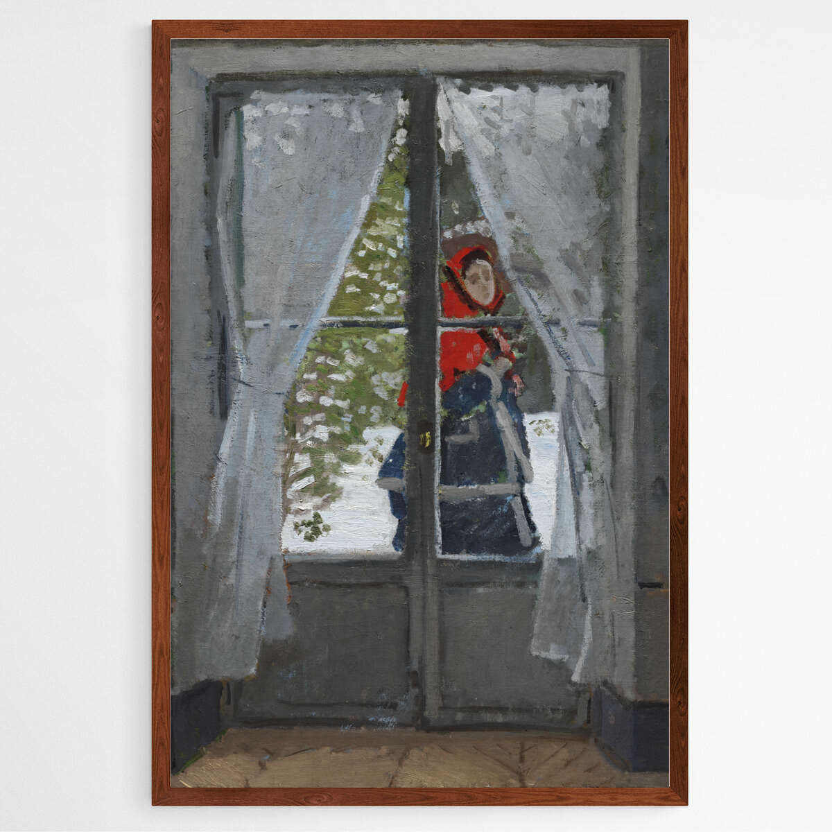 The Red Kerchief by Claude Monet | Claude Monet Wall Art Prints - The Canvas Hive