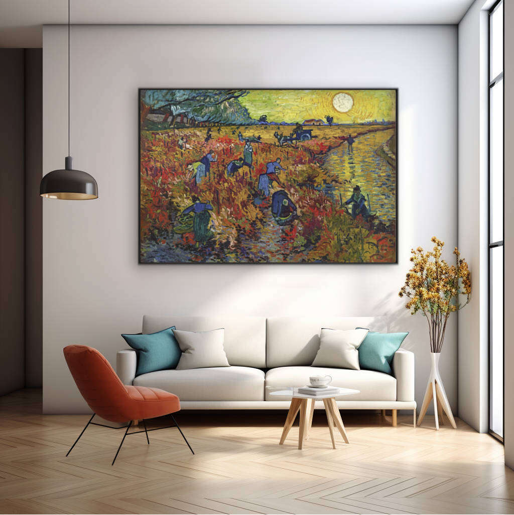 The Red Vineyard by Vincent Van Gogh | Vincent Van Gogh Wall Art Prints - The Canvas Hive
