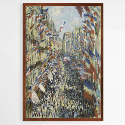 The Rue Montorgueil in Paris by Claude Monet | Claude Monet Wall Art Prints - The Canvas Hive