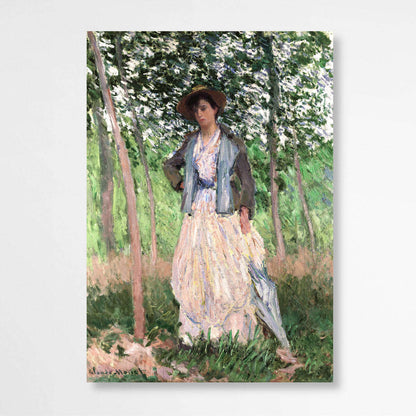 The Stroller by Claude Monet | Claude Monet Wall Art Prints - The Canvas Hive