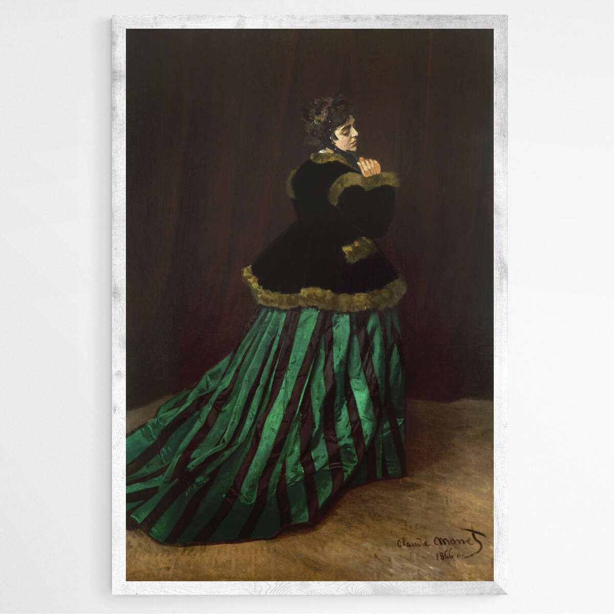 The Woman in the Green Dress by Claude Monet | Claude Monet Wall Art Prints - The Canvas Hive