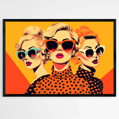 Three of a Kind Friendship | Pop Art Wall Art Prints - The Canvas Hive