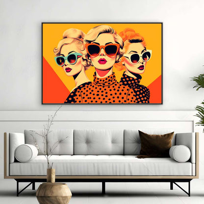 Three of a Kind Friendship | Pop Art Wall Art Prints - The Canvas Hive