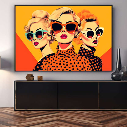 Three of a Kind Friendship | Pop Art Wall Art Prints - The Canvas Hive