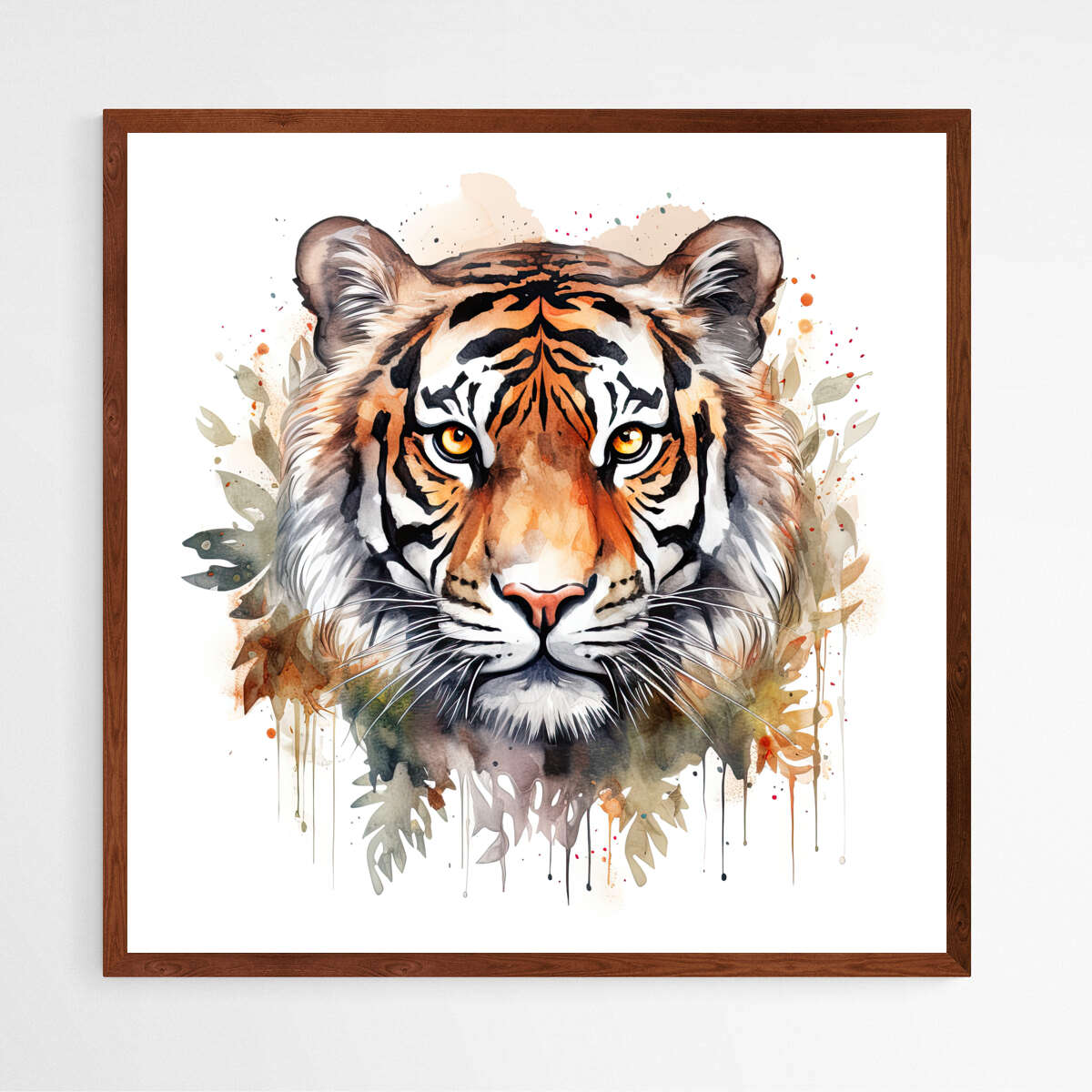 Tiger in Bohemian Style | Animals Wall Art Prints - The Canvas Hive