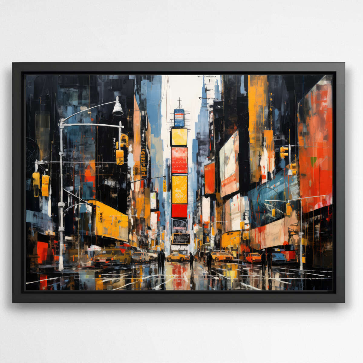 Times Square New York Abstract | Abstract Wall Art Prints - The Canvas Hive