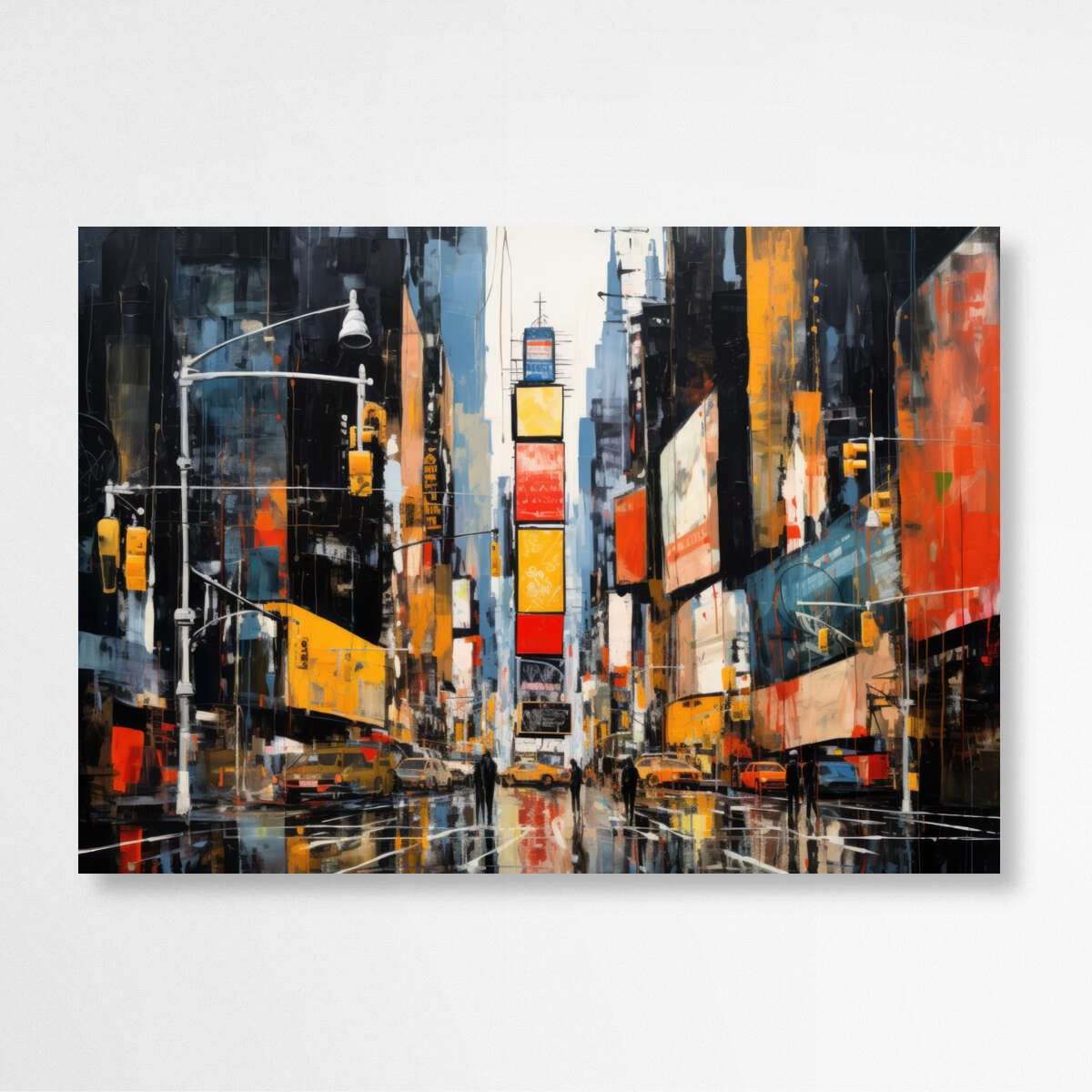 Times Square New York Abstract | Abstract Wall Art Prints - The Canvas Hive