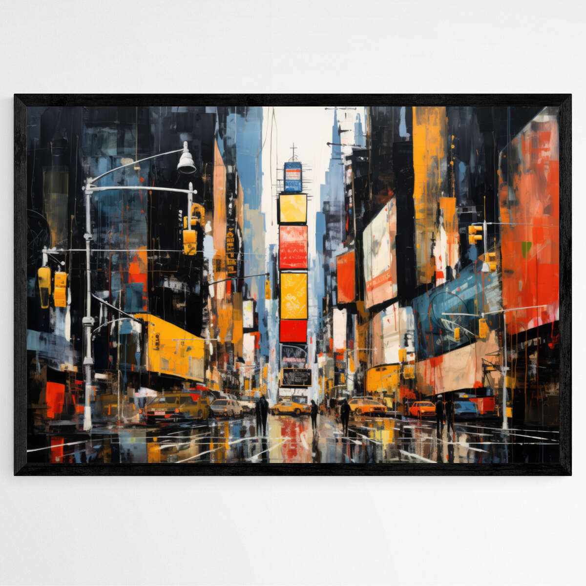 Times Square New York Abstract | Abstract Wall Art Prints - The Canvas Hive