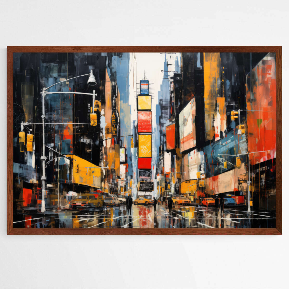 Times Square New York Abstract | Abstract Wall Art Prints - The Canvas Hive