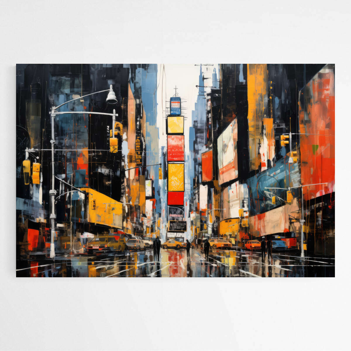 Times Square New York Abstract | Abstract Wall Art Prints - The Canvas Hive