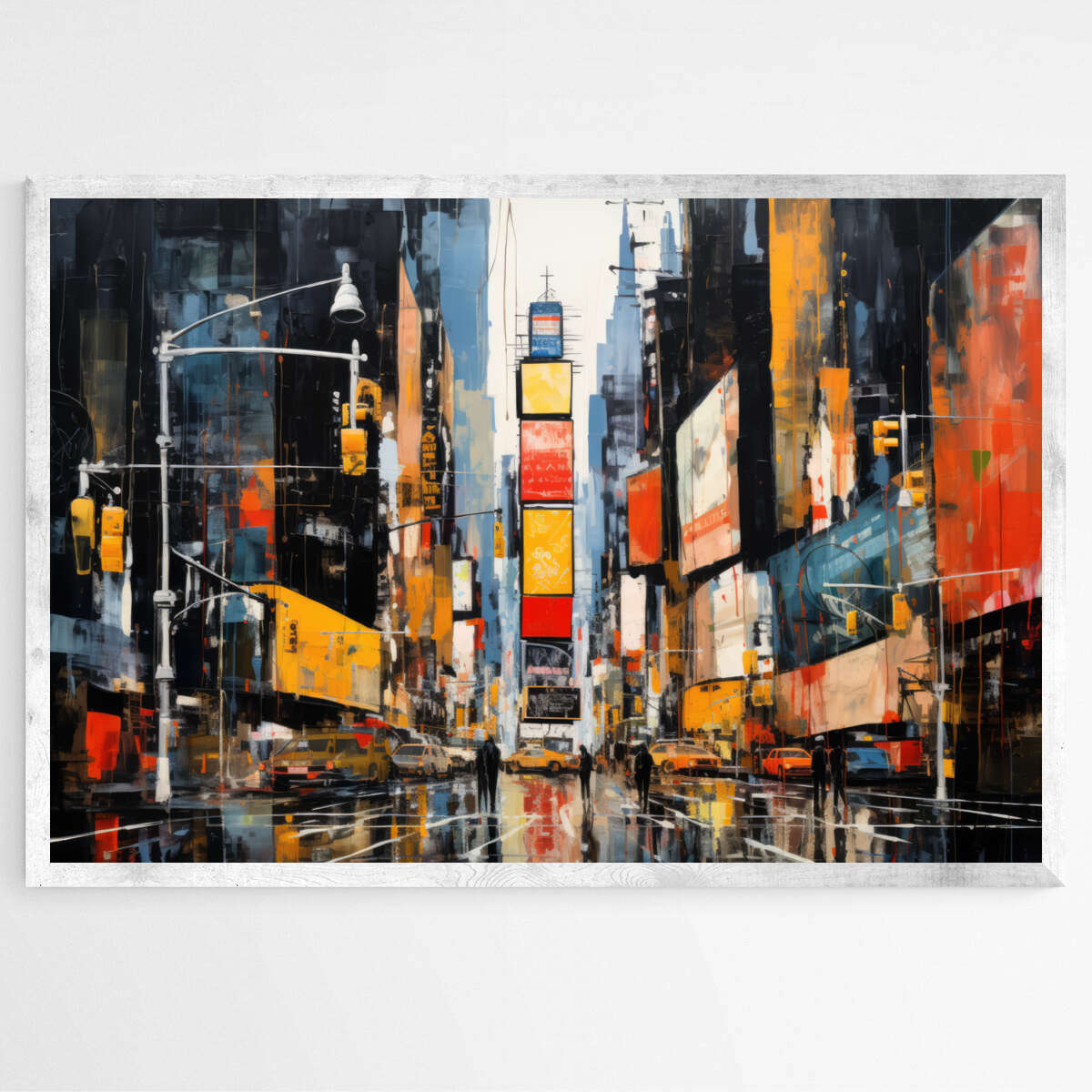 Times Square New York Abstract | Abstract Wall Art Prints - The Canvas Hive