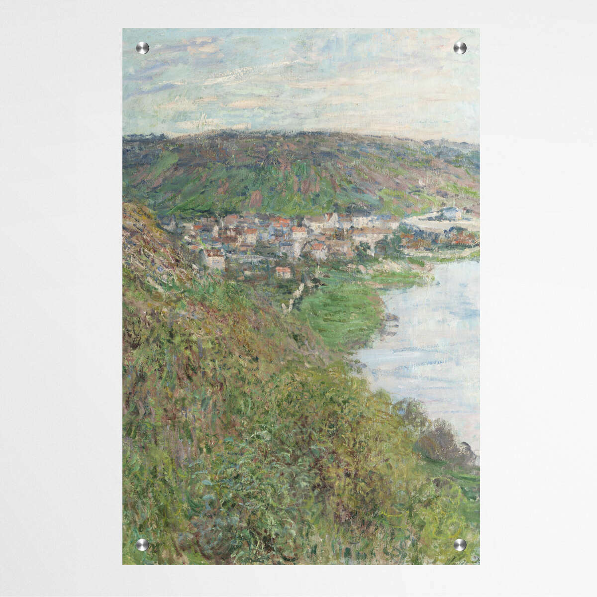 Top View of Vetheuil by Claude Monet | Claude Monet Wall Art Prints - The Canvas Hive