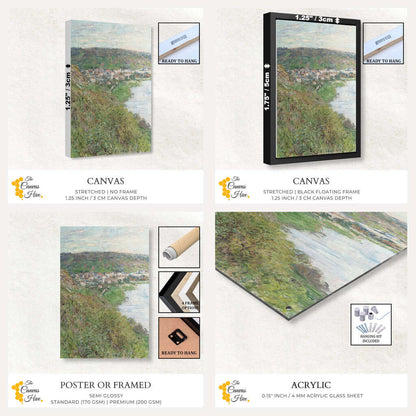 Top View of Vetheuil by Claude Monet | Claude Monet Wall Art Prints - The Canvas Hive