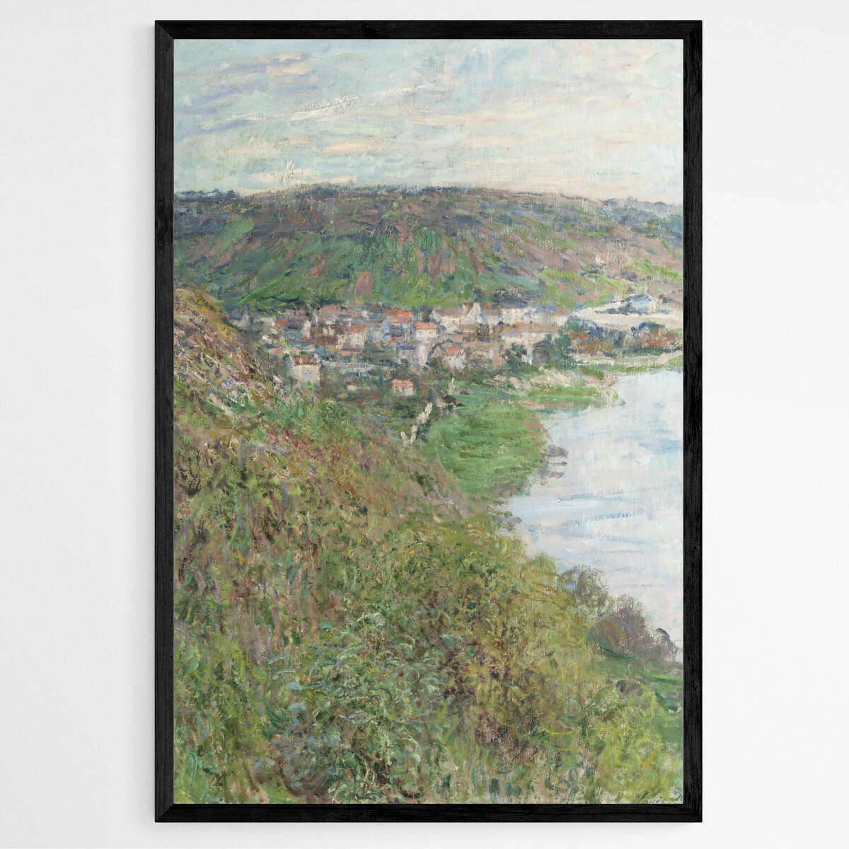 Top View of Vetheuil by Claude Monet | Claude Monet Wall Art Prints - The Canvas Hive