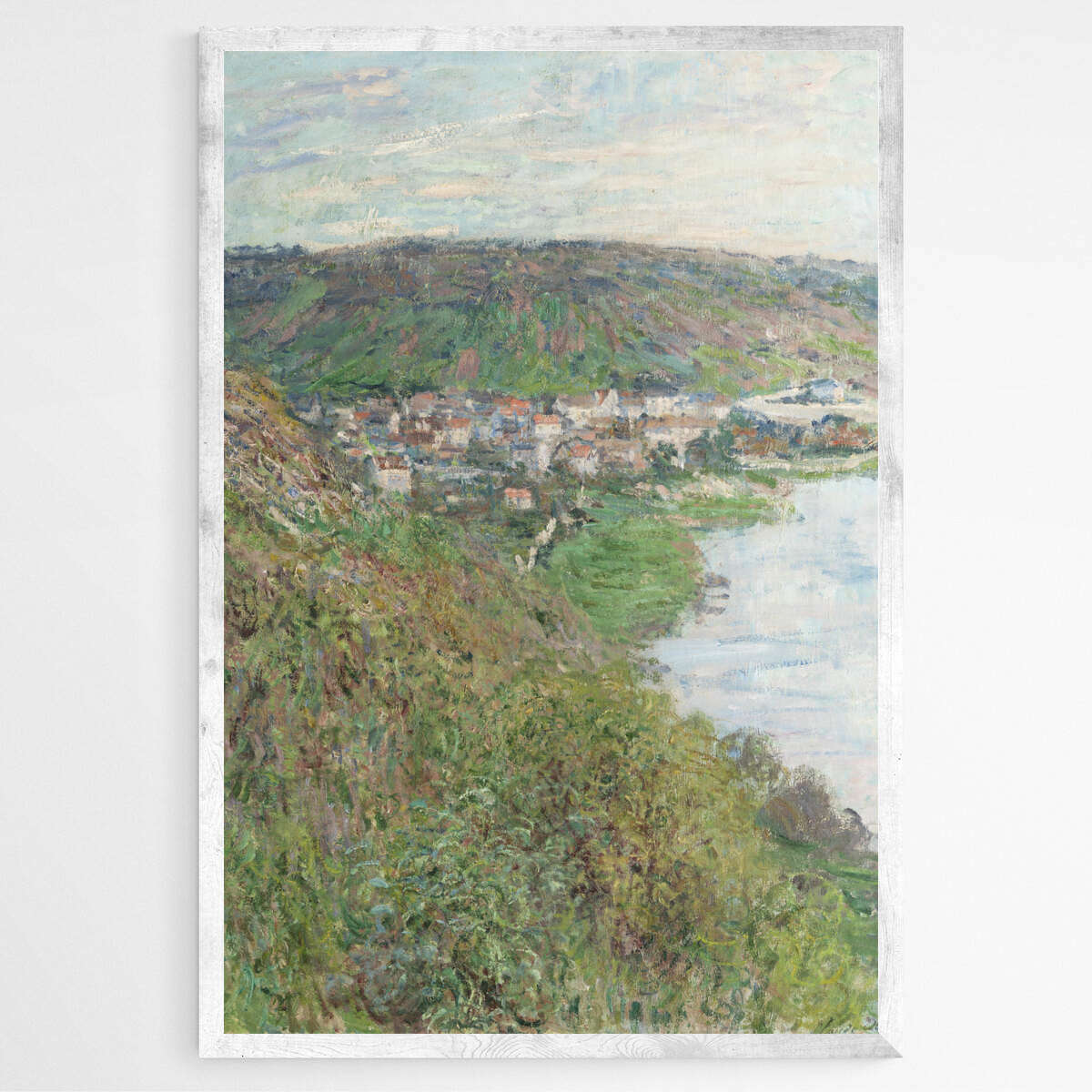 Top View of Vetheuil by Claude Monet | Claude Monet Wall Art Prints - The Canvas Hive