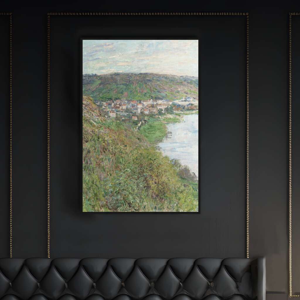 Top View of Vetheuil by Claude Monet | Claude Monet Wall Art Prints - The Canvas Hive