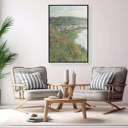 Top View of Vetheuil by Claude Monet | Claude Monet Wall Art Prints - The Canvas Hive